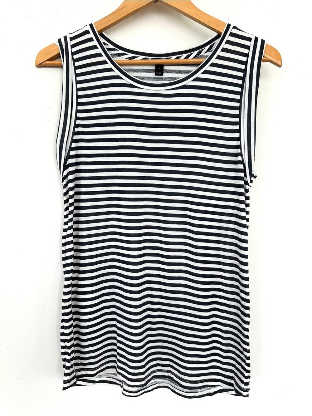 J. Crew Striped Grey & White Sleeveless Tank Top
